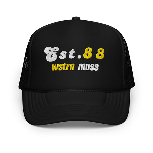 Est. 88 Wstrn Mass Foam Trucker Hat (Black, Yellow, White)